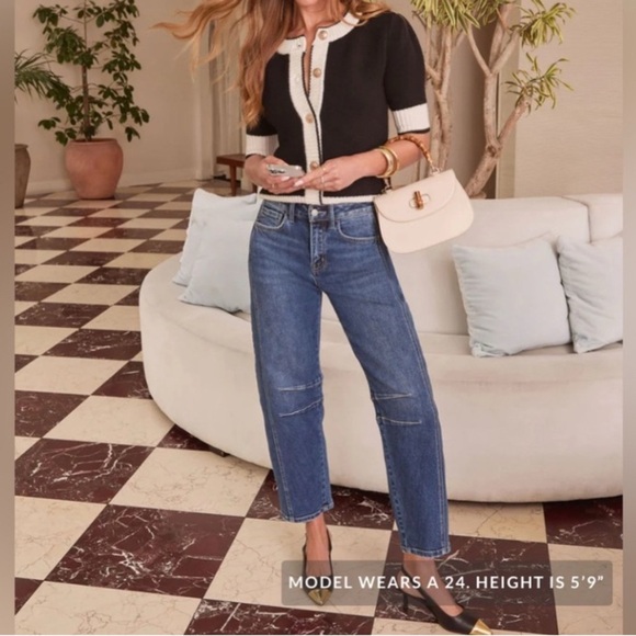 VICI Stretch Pintuck Barrel Jeans NWT - SZ 26 - Picture 1 of 11